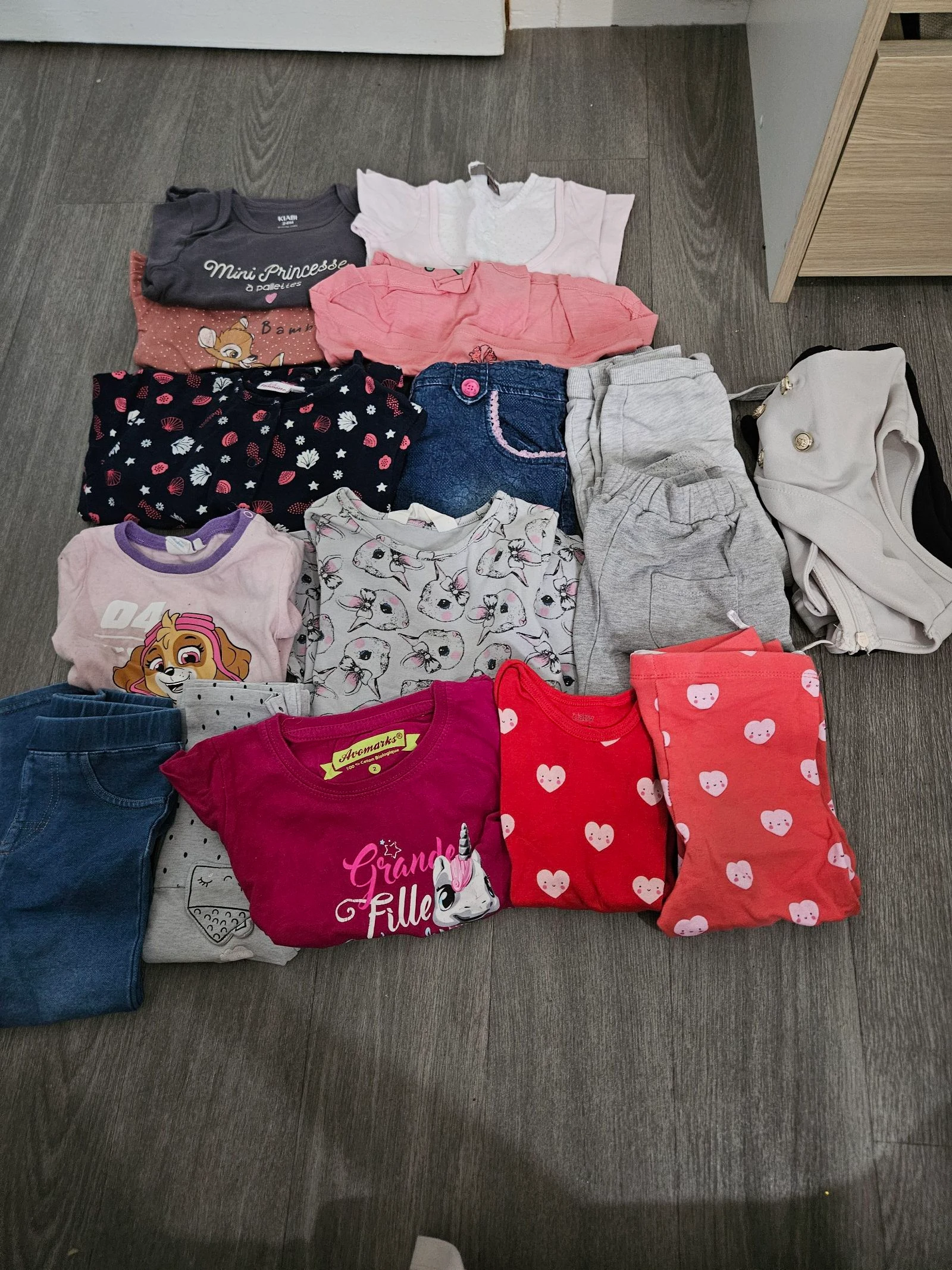 Lot vêtements fille 24mois toute saison